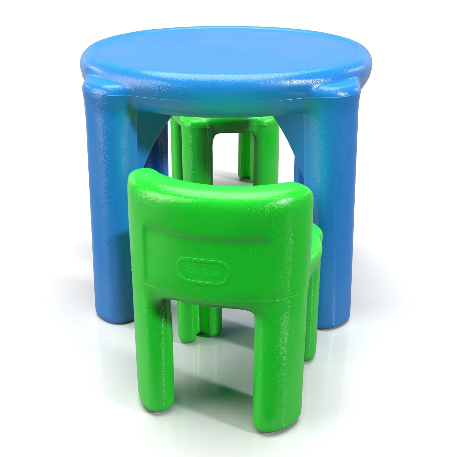 Little Tikes Bright And Bold Table One Chair PBR 3D Model_03